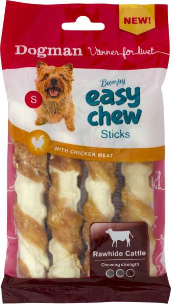 Hundtugg Dogman Easy Chew sticks kyckling, 4-pack