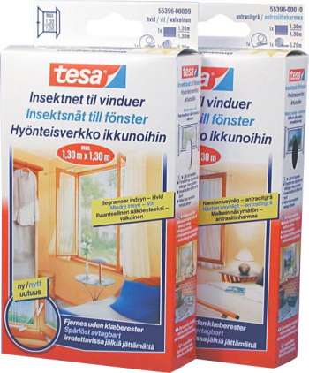 Insektsnät till fönster Tesa, Vit 1300 x 1300 mm. 1-pack