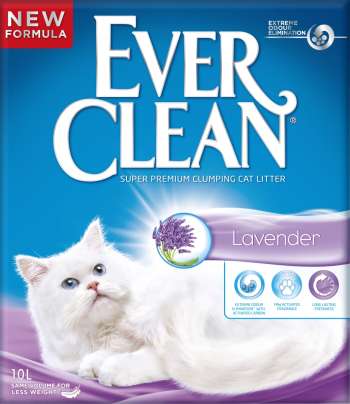 Kattsand Ever Clean Lavendel, 10 l