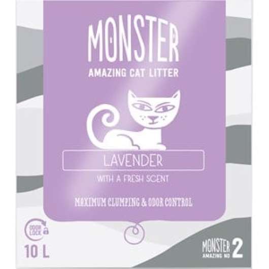 Kattsand Monster Lavendel, 10 l