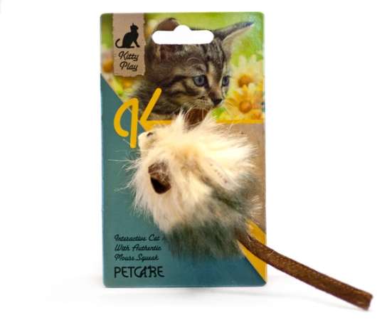 Kitty Play Squeaking Cat Toys - Fuzzy