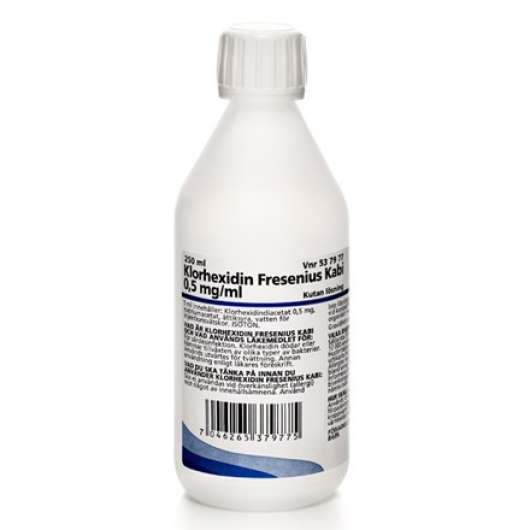 Klorhexidin Fresenius Kabi, 0,5 mg/ml, Kutan lösning. - 250 ml