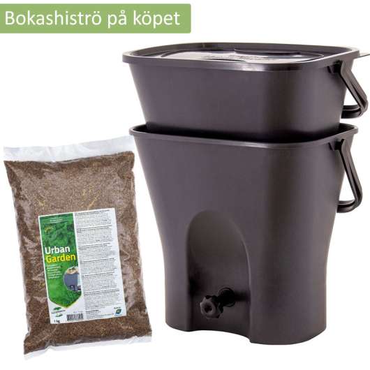 Kompost Urban Garden 2-pack + bokashiströ