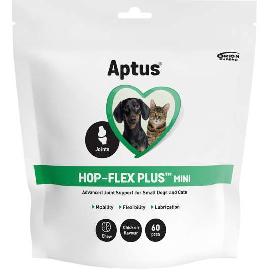 Kosttillskott Aptus Hop-Flex Plus Mini Tuggbitar 60-p