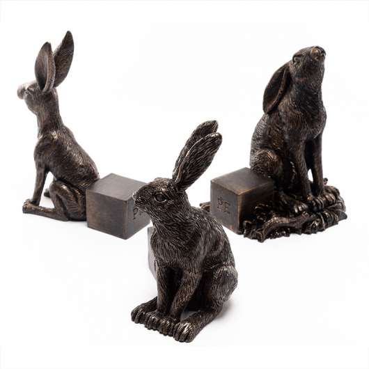 Krukfötter Hare, antik brons