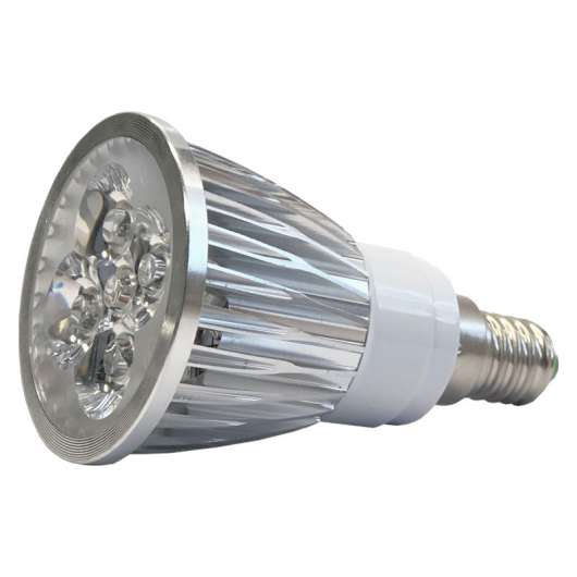 LED-lampa Growspot 7W E14-sockel röd/vit