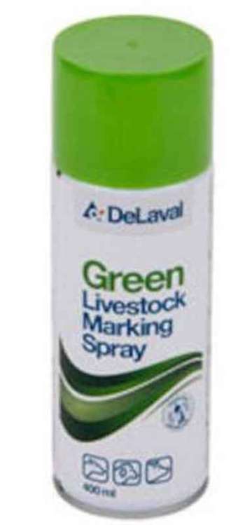 Märkspray Grön för djur DeLaval