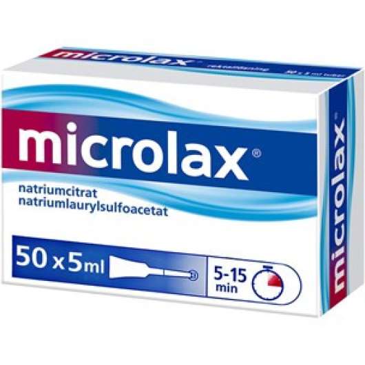 Microlax® Rektallösning. Tub - 50 x 5 ml
