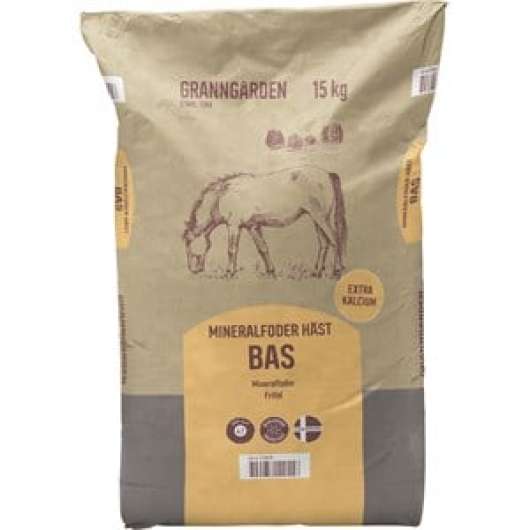 Mineralfoder Granngården Häst Bas 15 kg