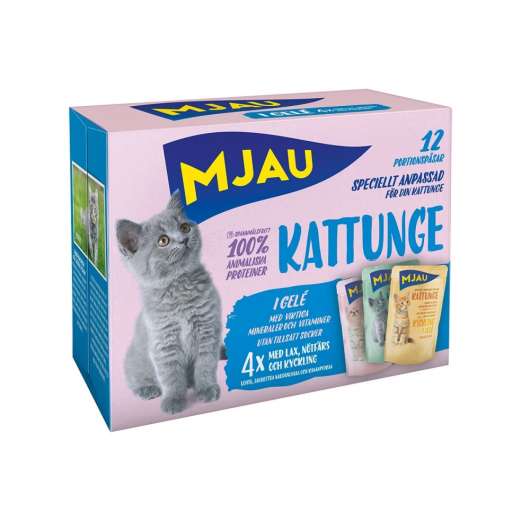 Mjau Multipack Kattunge 12x85 g