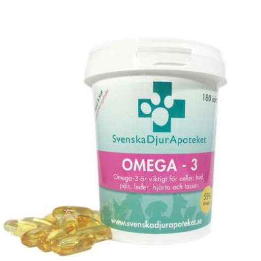 Omega-3 fodertillskott - 180 kapslar