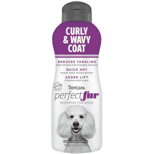 Perfect Fur Curly & Wavy Coat Schampo - 473 ml