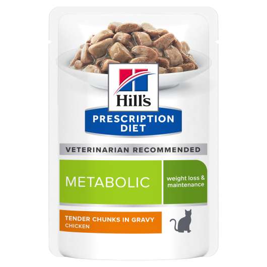 Prescription Diet Metabolic Weight Management Våtfoder till Katt med Kyckling - 12 st x 85 g