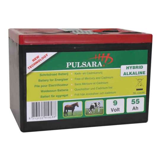 Pulsara Batteri Hybrid High Energy 9V/55Ah Liten box