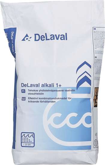 Pulverdiskmedel DeLaval Alkali 1+, 25 kg