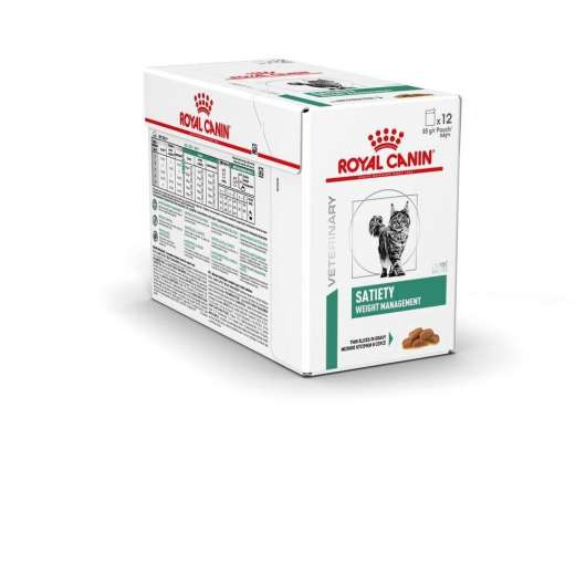Royal Canin Veterinary Diets Cat Satiety Weight Management Gravy 12x85 g