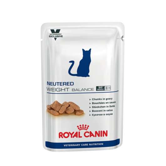 Royal Canin Veterinary Diets Cat Weight Balance Neutered  Gravy 12x100 g