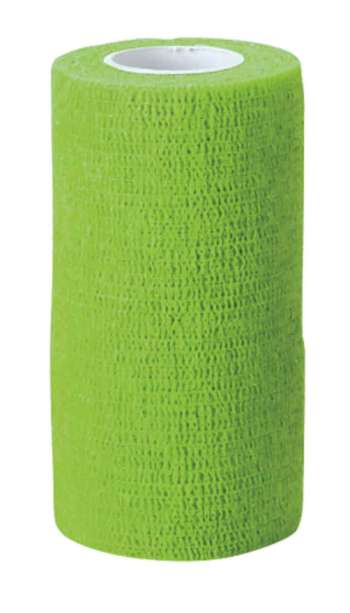 Självhäftande bandage 10cmx4,5m, grön