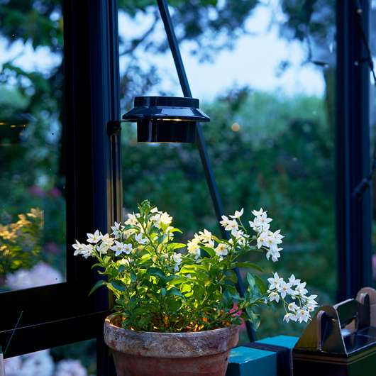 Solcellslampa Solar LED till växthus