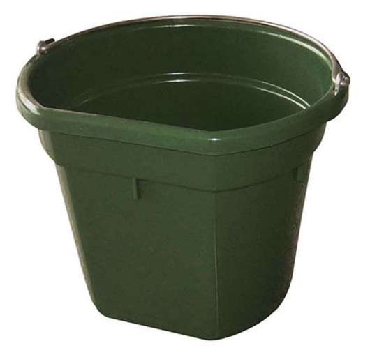 Stallhink med flat sida 20 liter, mörkgrön