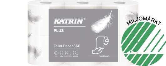Toalettpapper Katrin Plus, 6 x 50 m