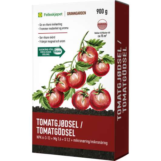 Tomatgödsel Granngården, 0,9 kg