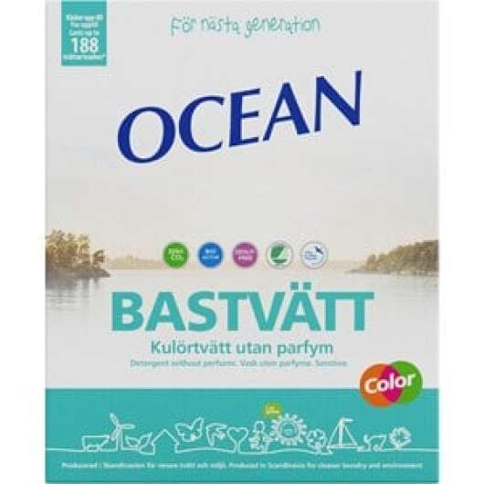 Tvättmedel Ocean Bastvätt Kulör Sensitive, 4,5 kg