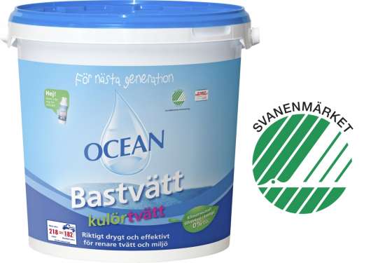 Tvättmedel Ocean Bastvätt Parfymerad, 6,2 kg