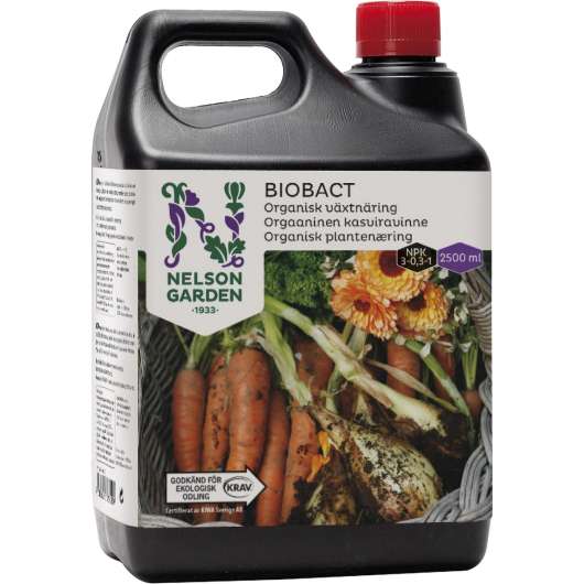 Växtnäring Nelson Garden BioBact, 2,5 l